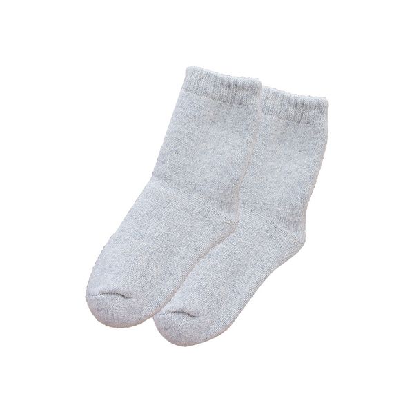 

jaycsoin 1 pair womens super warm socks solid color comfortable soft heavy thermal wool winter socks funny socks, Black;white