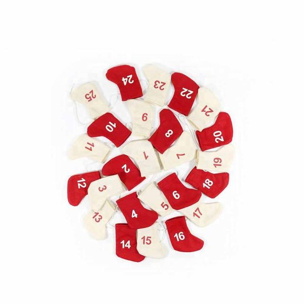 

christmas decoration non-woven 24 pcs countdown advent calendar garland christmas stockings advent calendars holiday party