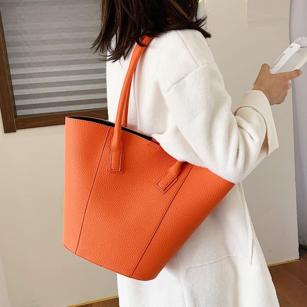 

casual solid pu leather shoulder bags for women 2019 travel large capacity women handbags purses lady hand bags fashion tote new