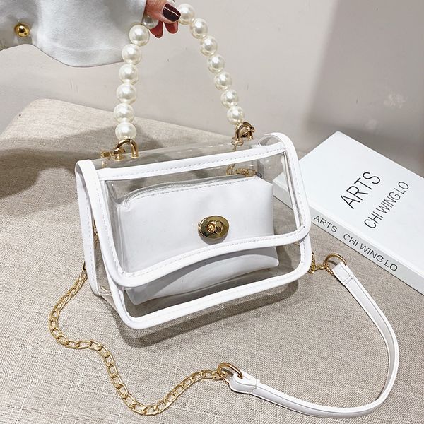 

summer mini bag women's bag 2020 new style fashion single-shoulder crossbody women's pearl portable square sling