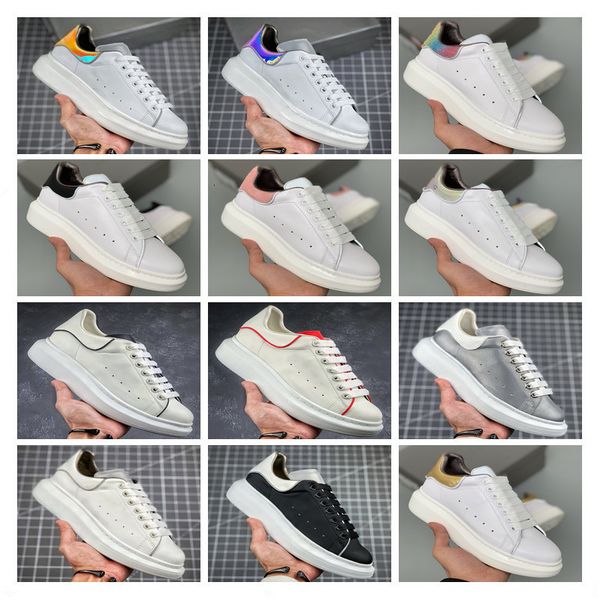 

2019 new arrival 3m reflective designer sneakers leather fashion luxury platform shoes for men women casual shoes size 35-44, Black