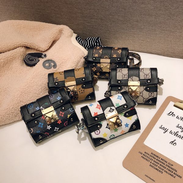 

Kid de igner pur e 2019 new fa hion girl mini prince coin pur e children cla ic pattern houlder bag kid candy bag birthday gift