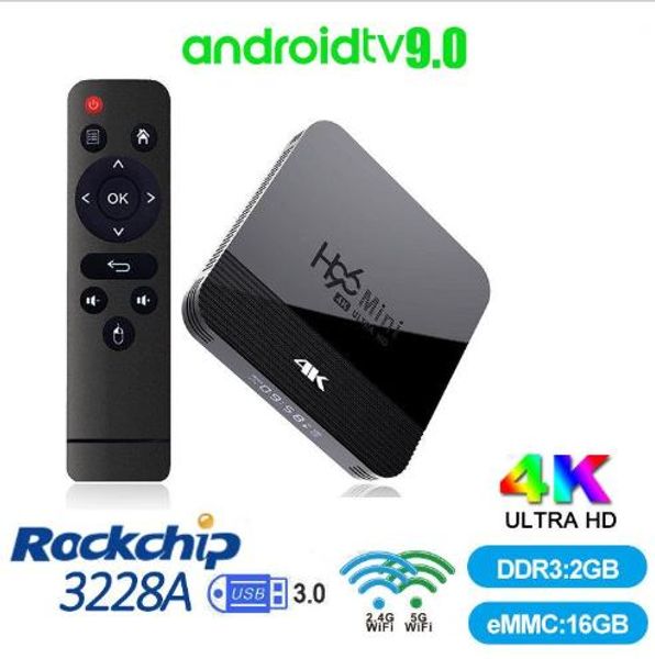 

1+8gb h96 mini h8 2gb/16gb android 9.0 ott tv box rk3228a quad core dual wifi 2g+5g bt4.0 set box tx3