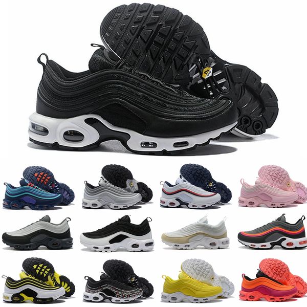 

new mens 97 plus tn designer shoes chaussures homme femme 97 women sports trainers zapatiallas hombre tns airs cushion run shoe eur 36-46