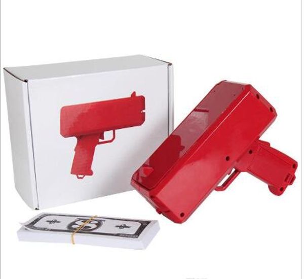 

2019 cash cannon money gun toys fashion decompression toys make it rain money toy guns with logo kids toys la710-2 with battery