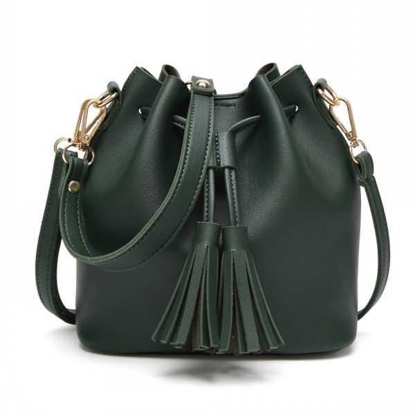 

new aarrivals fashion designer shoulder bags 5 colors crossbody bags girls fashion pu tassel drawstring bags