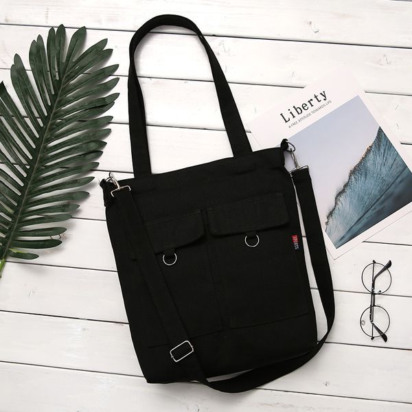 

soft canvas bag large capacity women shopping bag casual hasp ladies one shoulder tote bags