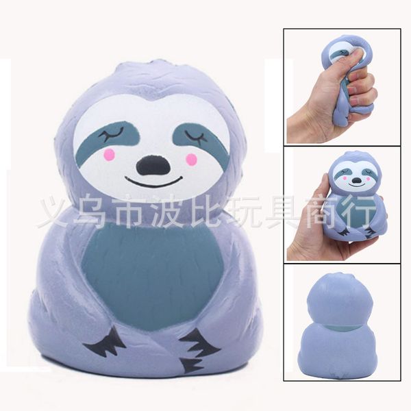 

novelty gag toys squishy slow rising sloth cake decompression toy for big kids slow rising square bread cell phone straps for kids