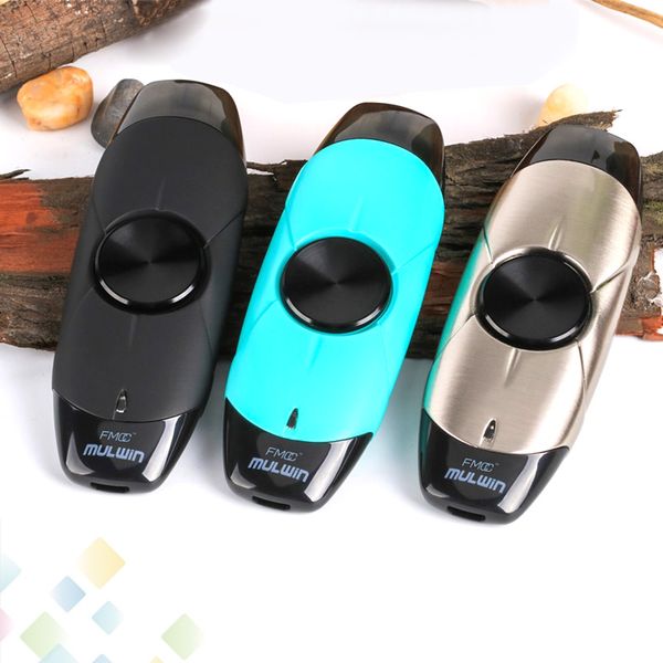 

Authentic MULWIN Vape Q20 Pod Kit Built-in Fidget Spinner 300mAh Battery With 2ml Ceramic Coils Cartridge DHL Free