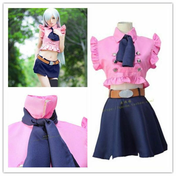 

семь смертных грехов элизабет лионес косплей костюм, Black;red