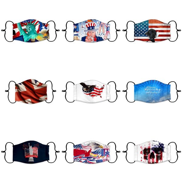 

us 2020 vote presidential election trump face mask 3d printed dust and haze proof cloth mask reusable designer mask t9i00394 #3561