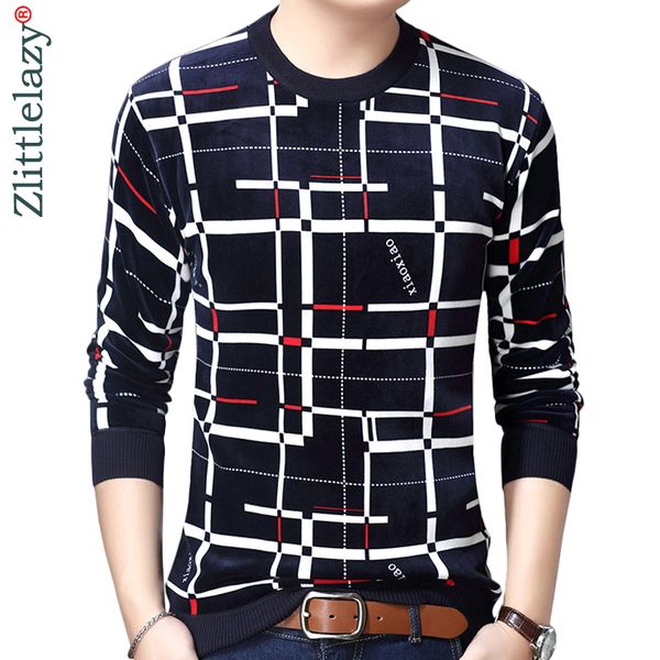 

2019 new designer pullover plaid men sweater mens thick winter warm jersey knitted sweaters mens wear slim fit knitwear 53012, White;black