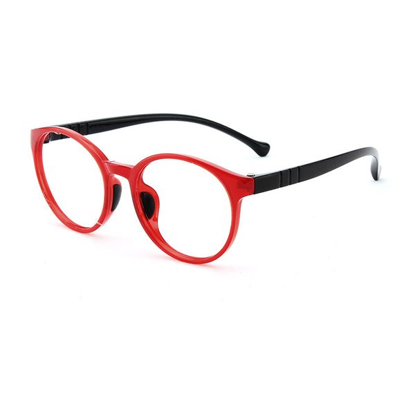 

new fashion oval frame children's glasses anti blue light computer eye glasses for boy girl blue, White;black