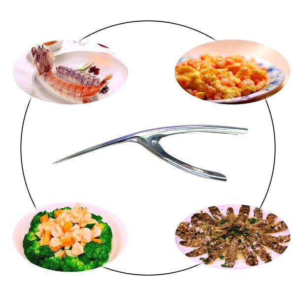 

3 pack-professional stainless steel shrimp/mantis shrimp peeling- shrimp prawn peeler shrimp deveiner peel device creative kitch other kitch