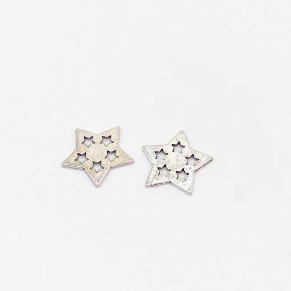 

15 pcs star pentagram charms fit diy handmade necklace earring bracelet charms jewelry making, Blue;slivery