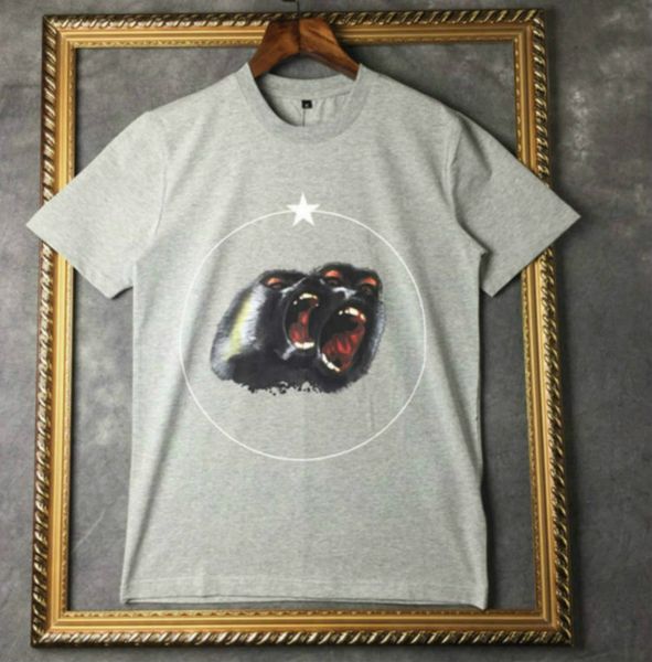

2020 summer t shirt mens t shirt men women t shirt hip hop roar orangutan monkey circle star short sleeve size s-xxl b70, White;black