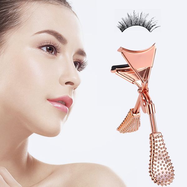 

mini eyelash curlers natural curls steel false eyelashes with pineapple handle women pro handle eyelashes curler clip tool