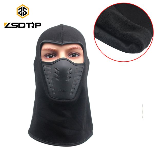 

zsdtrp fleece balaclava motorcycle face mask outdoor motor helmet warm winter car bandana hood ski sport neck full face mask