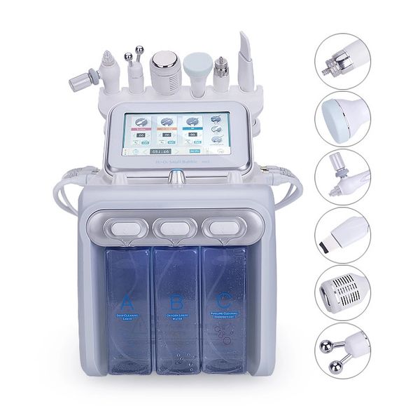 

Selling h2o2 bubble 6 in 1 deep clear oxygen pray bio lift crubber aqua peeling facial hydro dermabra ion machine