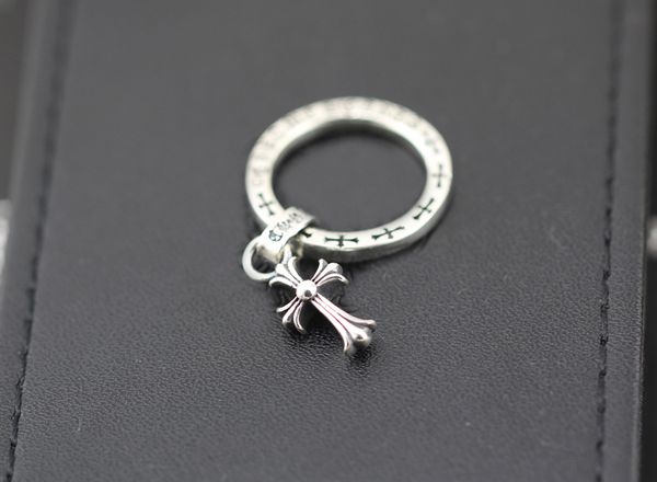 

925 sterling silver rings trend personality jewelry punk rock man and women lovers gift hip hop cross style luxury designer jewelry