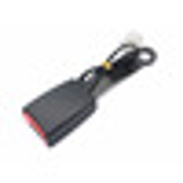 

auto car front seat belt buckle socket plug connector with warning cable
