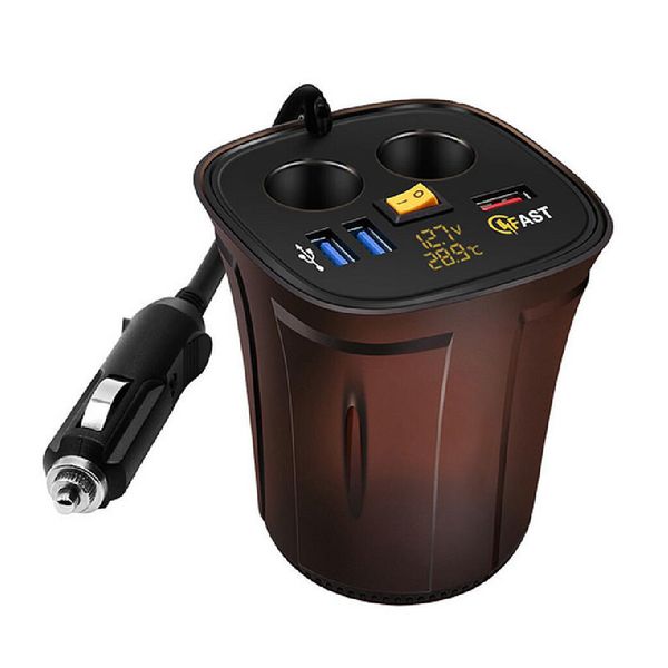 

dc 12v-24v car cigarette lighter socket multifunction usb fast charger 60w usb mobile phone car chargers