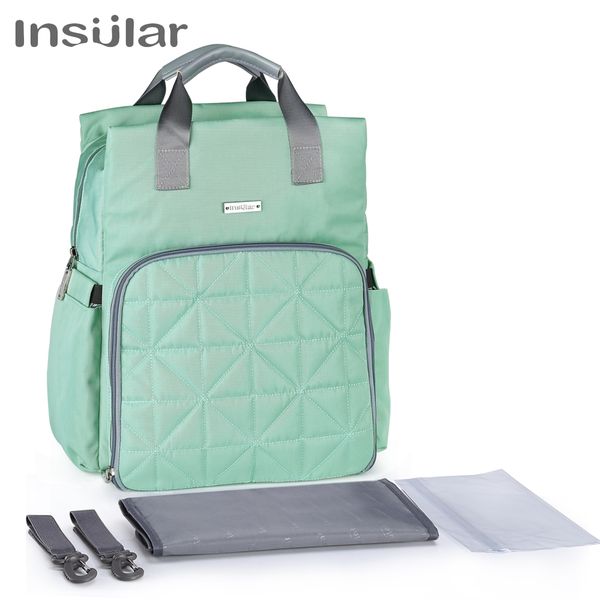 

insular diaper bag mummy backpacks multifunction large capacity double shoulder travel bags baby handbag bottle insulation bags
