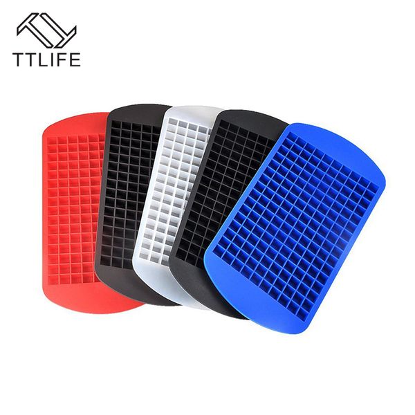 

ttlife 160 сетки силиконовые ice cube tray mold мини ice cube fruit jelly candy mold ice maker кухня бар инструменты