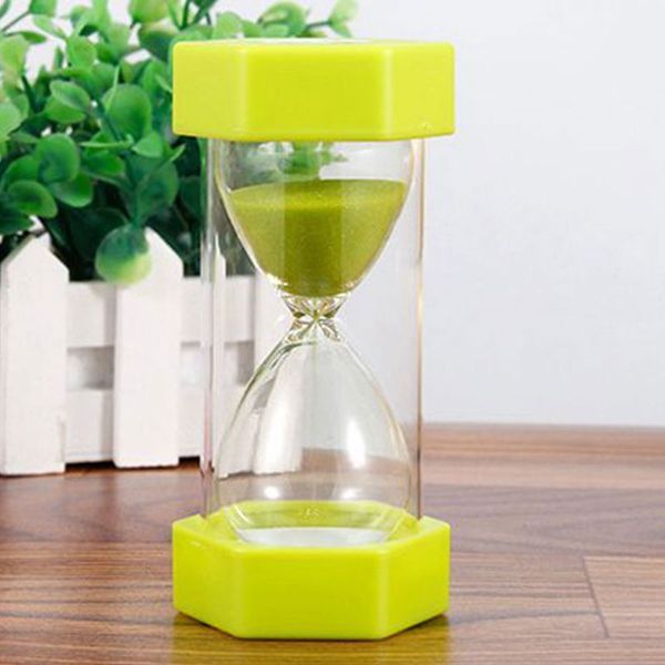 

hexagonal household 5/10/15/mins hourglass kid gift sand clock game kitchen timer sand timer deskornaments sandglass