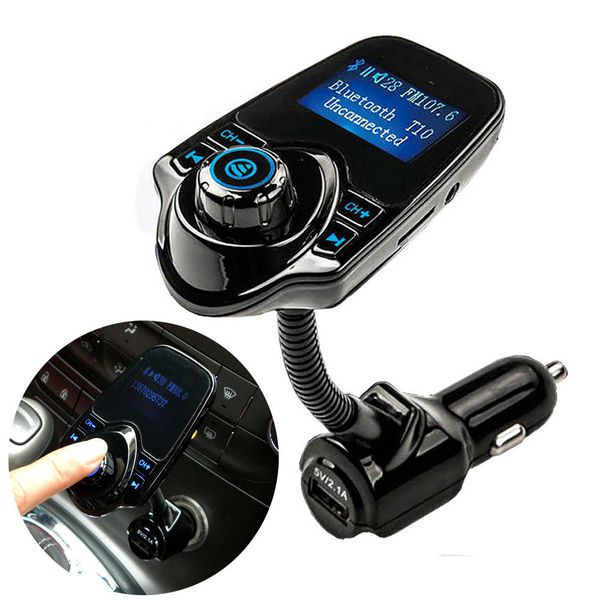 

bluetooth автомобильный комплект fm-передатчик беспроводной радио адаптер fm модулятор handsfree usb зарядное устройство mp3-плеер высокого