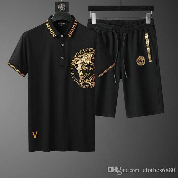 

2020 brand sportswear fashion men's sportswear two-piece hoodie + tether casual pants men joggers men s summer shorts sets luxury track, Gray