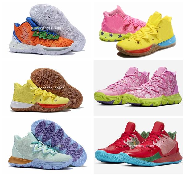 

Новый SpongeBob SquarePants x Nike Kyrie 5 Женщины Мужская Баскетбольная Обувь Kyrie Irving 5 Squidward Mountain