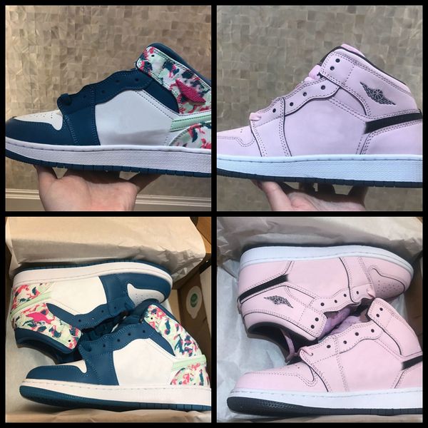

2019 new 1 i women basketball shoes pink blue womens 1s sports sneakers womans trainers athletic designer chausseures air zapatos eur 36-39