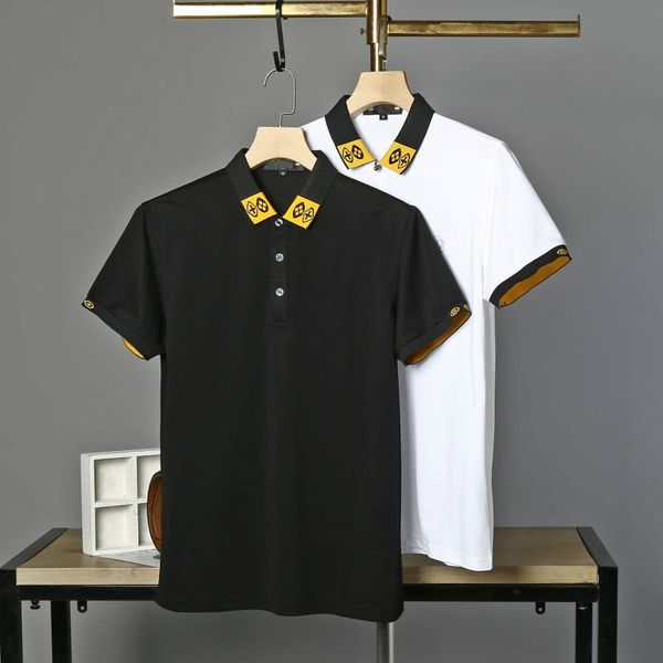 

2020 new mens womens polo t shirt fashion men brand polos casual mens designer polo casual c0py summer short sleeves sl200508, White;black