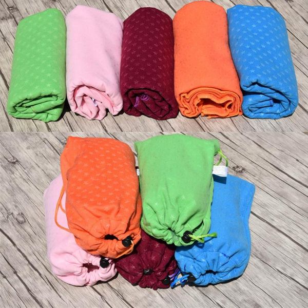

ultra thin printed yoga portable foldable sweat absorbing and antiskid mat towel microfiber sweat absorbent fitness blanket
