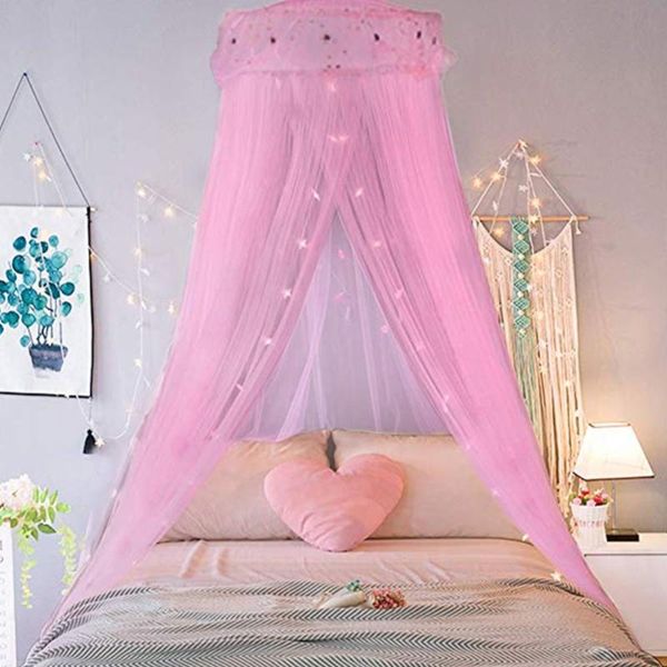 pink mosquito nets