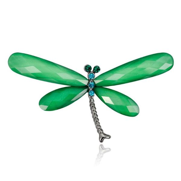 

alloy exquisite dragonfly accessory rhinestone colorful lapel pin metal crown brooch pin fashion jewelry women gift, Gray