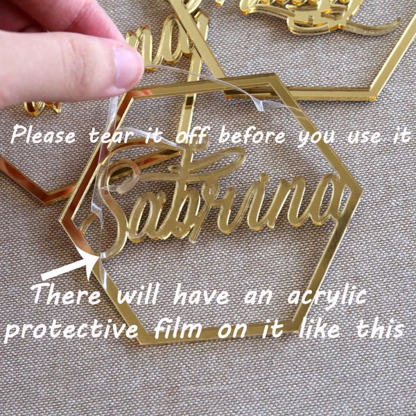 

mirror gold table numbers for wedding party or event, wedding decor for wedding table number signs, table place cards