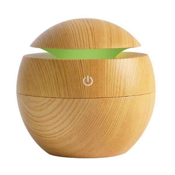 

usb 130ml small mushroom wood aromatherapy humidifier new aromatherapy humidifier household office supplies