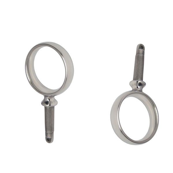

2x 316 stainless steel 2-1/4\" round oarlock 1/2\"x 2\" shaft for boat kayak