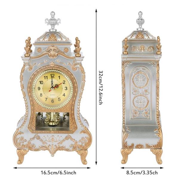

desk alarm clock vintage clock classical royalty sitting room tv cabinet desk imperial furnishing creative sit pendulum clock