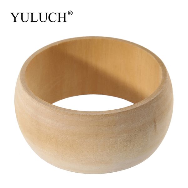 

yuluch fashion round natural wooden simple bangles wood bracelet jewelry large bangles wood bracelets, Black