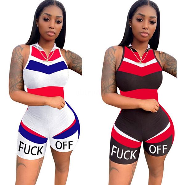 

2020 new stand neck skinny rompers zippers long sleeve print womens jumpsuit streetwear plus size ladies jumpsuits overalls y200106 #969, Black;white