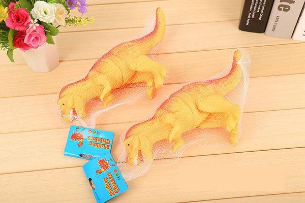 

2pcs Shrilling dinosaur toys 30cm Screaming Rubber dinosaur Squeeze Stress Toy Funny Squeeze Sound Toy children kids Christmas gift