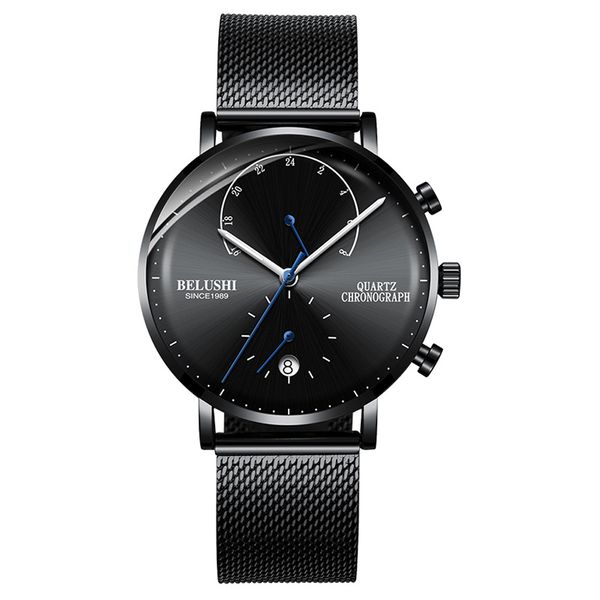 

men's watch sport watch man outdoor waterproof quartz wristwatch date clock male luminous black, Slivery;brown