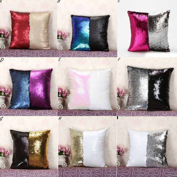

shiny beaded cushion cover sequin mermaid glitter cushion case decorative pillow pillow case