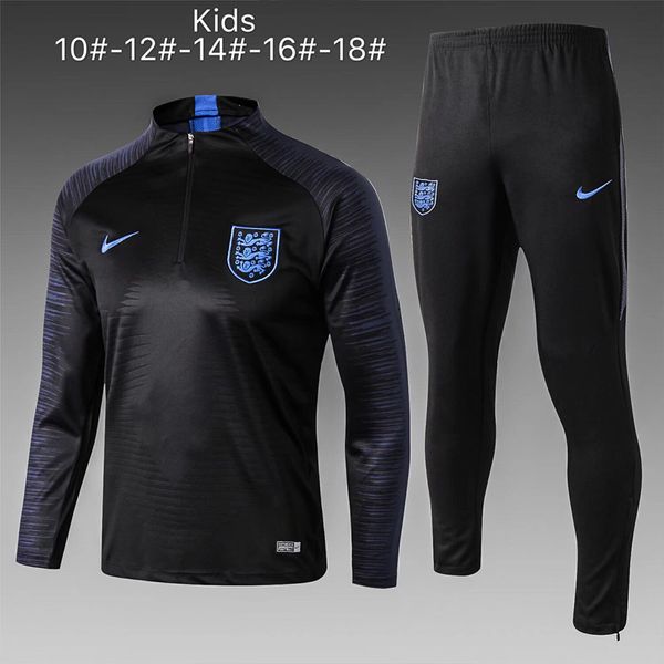

18 19 20 paris ronaldo italia roma ajax kids football training tracksuit kids training suit jogging barcelona messi flamengo club mbappe, Black