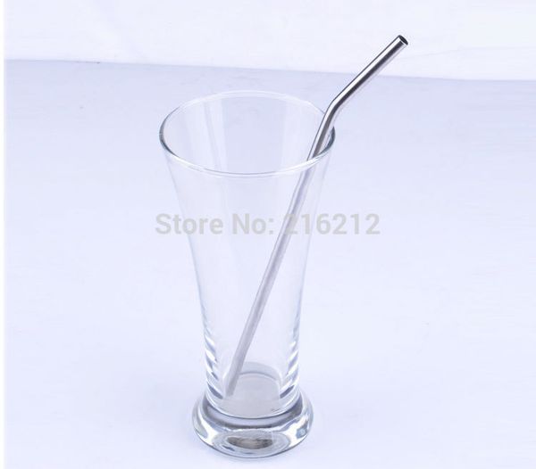 

durable stainless steel drinking straw straws metal for bar family kitchen two type of straight and excurved