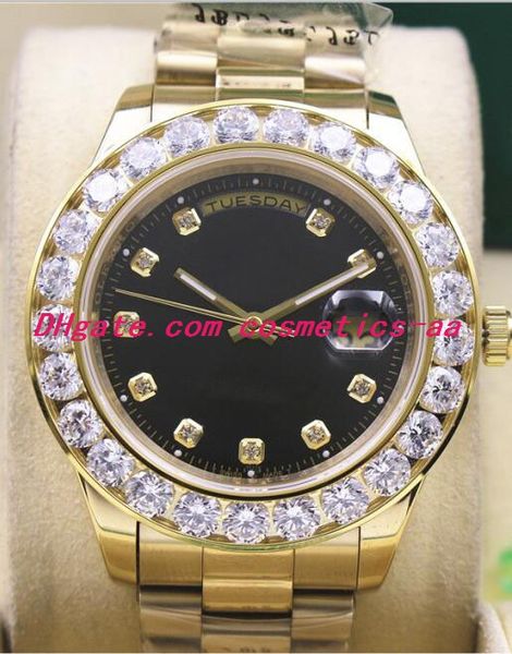 19 estilo mulher relógios maior diamante moldura diamante dial mens 116238 41mm movimento automático safira relógio masculino luminoso relógio de pulso com caixa