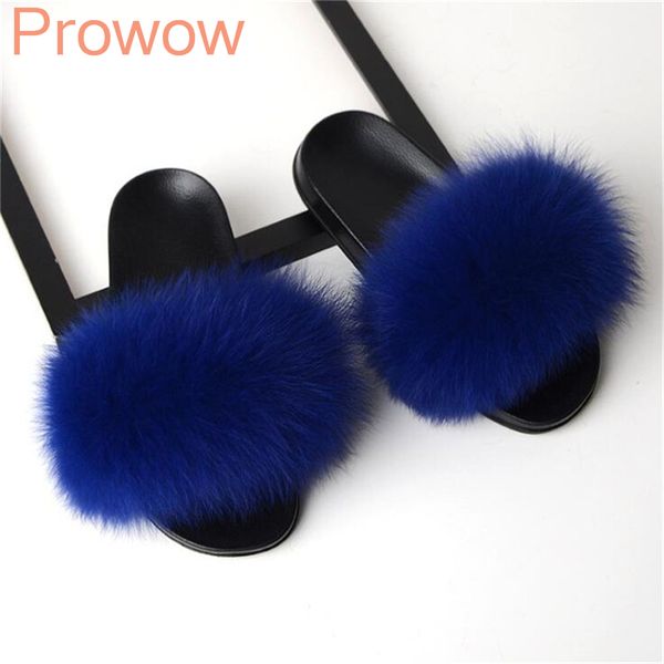 

raccoon fur sandals slippers with fur, Black